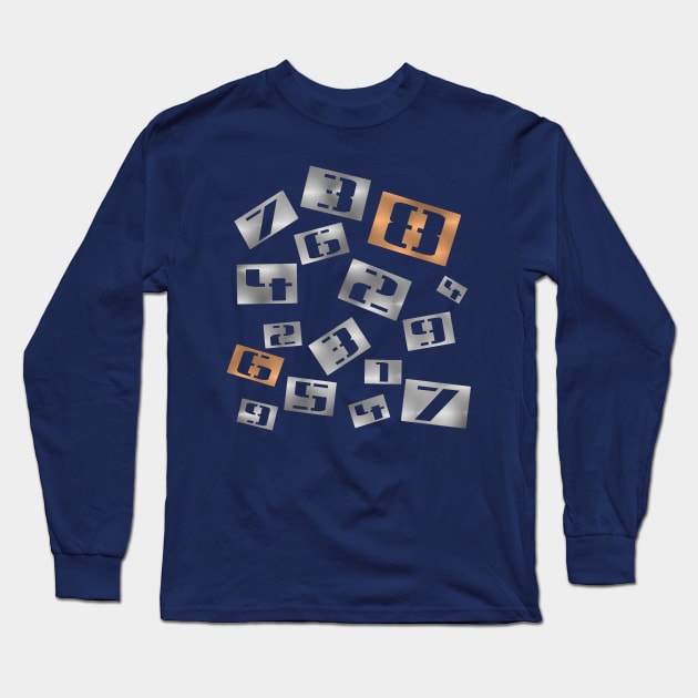 Numbers Long Sleeve T-Shirt by djmrice